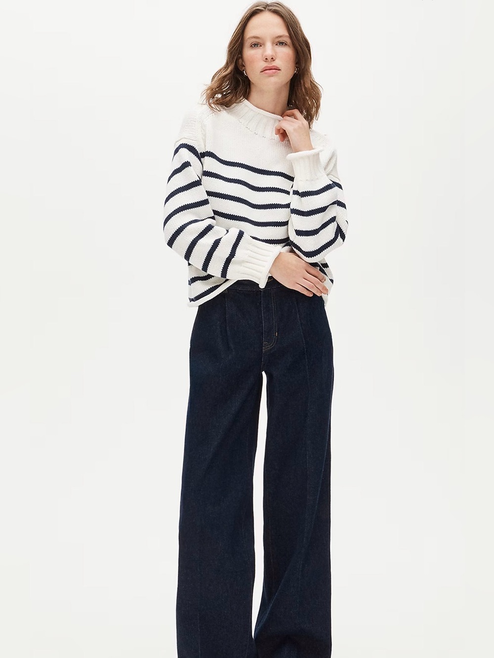 J CREW M 2025 Rollneck™ sweater in stripe CN857 - Picture 2 of 6
